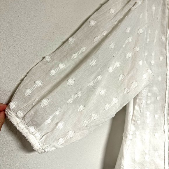 Zara Oyster Embroidered Blouse - Picture 3 of 10